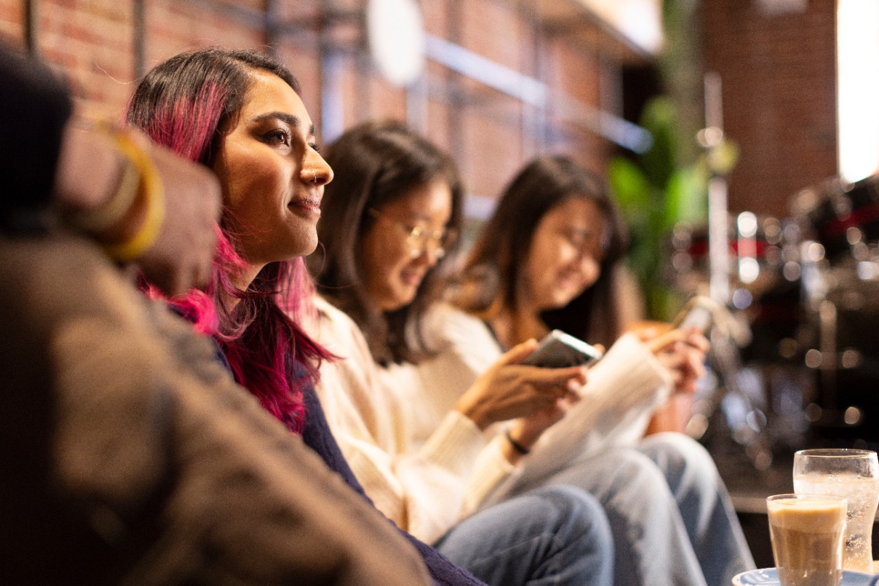 Students socialising